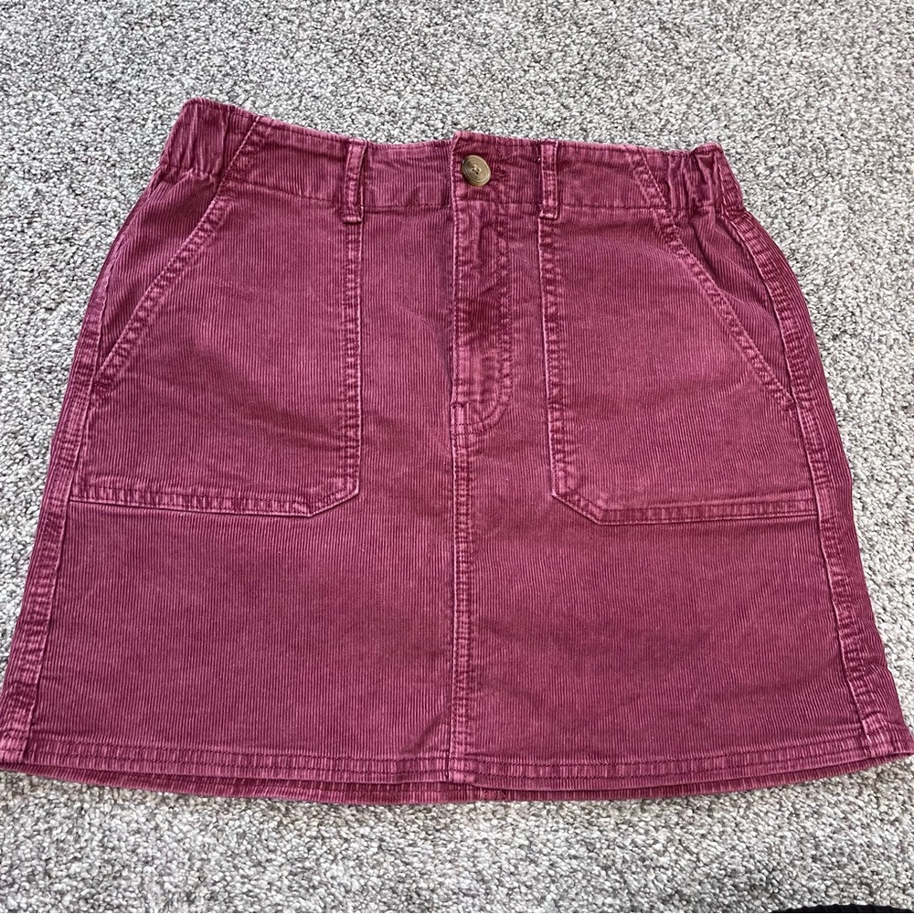 American Eagle Hi Rise A Line Corduroy Mini Skirt NWT